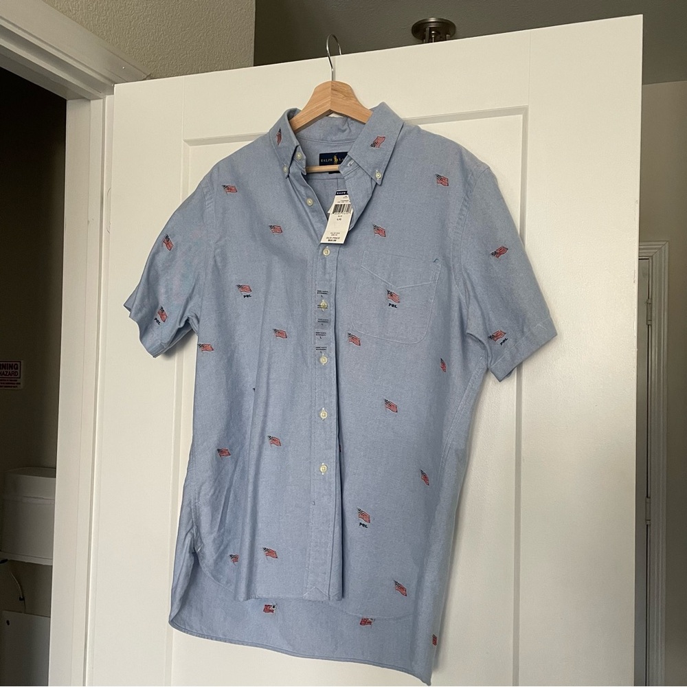 Polo Ralph Lauren Blue American Flag Polo
